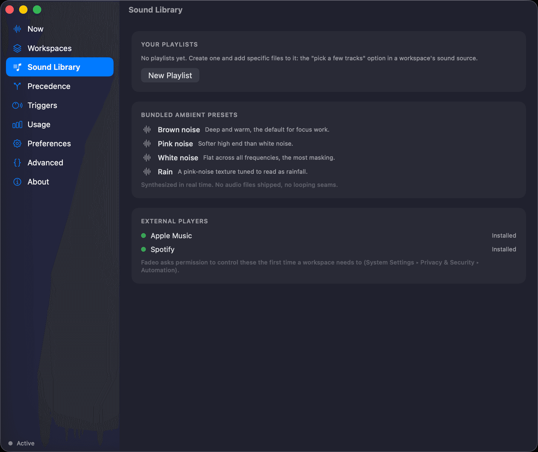 Sound Library screenshot